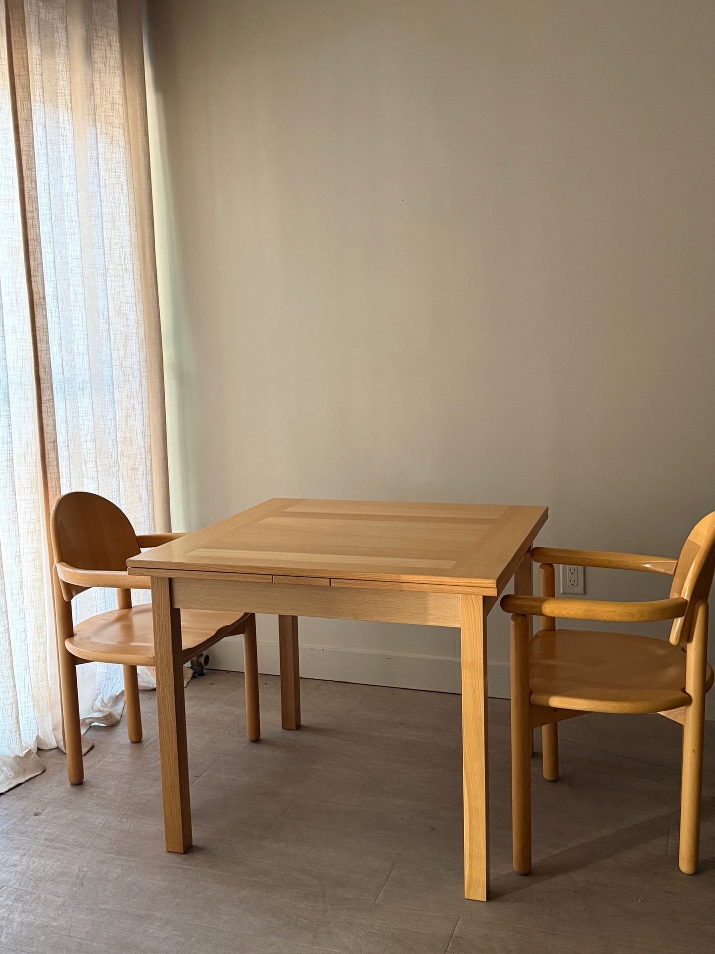 Gangso Mobler Danish oak extending dining table