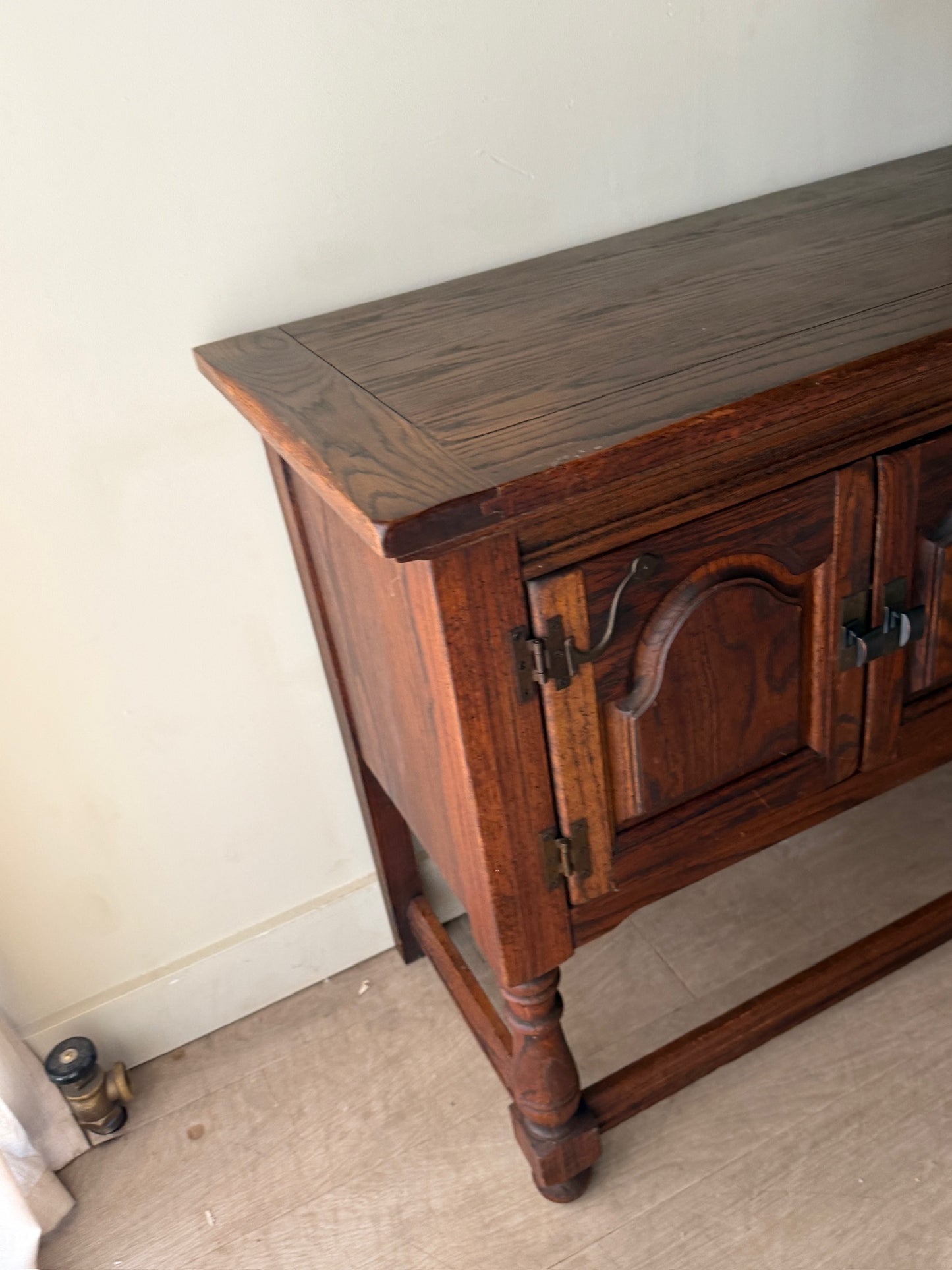 Jacobean style oak server