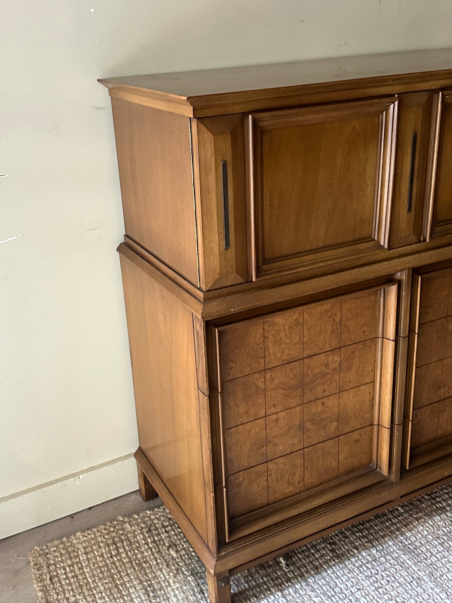 Walnut tall boy