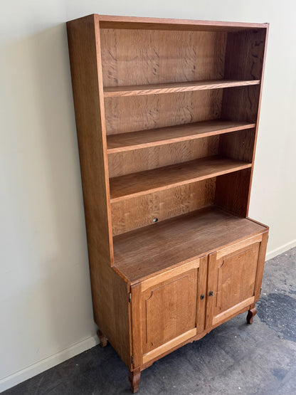 Henning Kjaernulf Danish oak bookcase cabinet