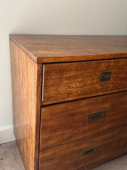 Stanley walnut campaign dresser