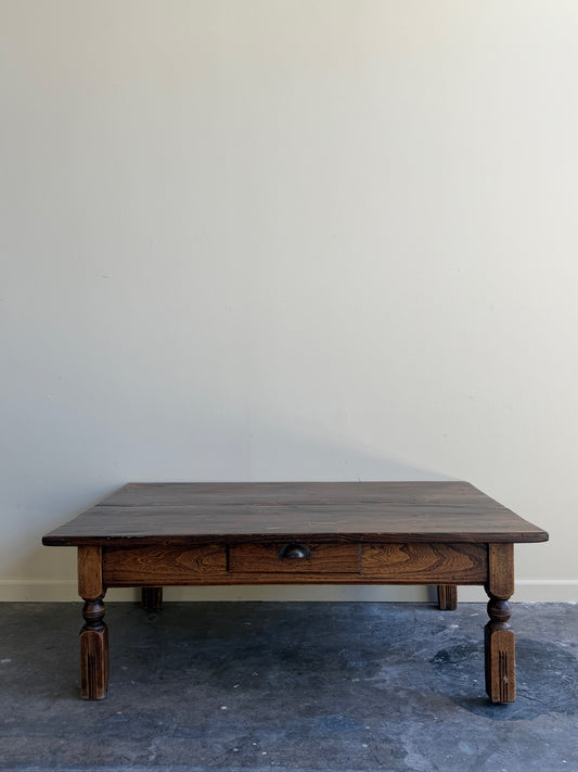 French oak coffee table