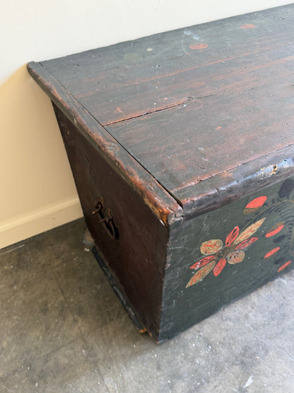 Scandinavian painted pine chest