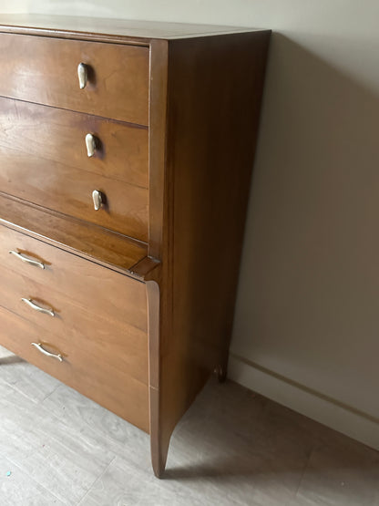 Walnut brass knob tallboy