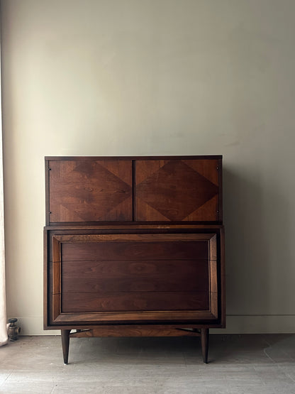 Walnut tallboy