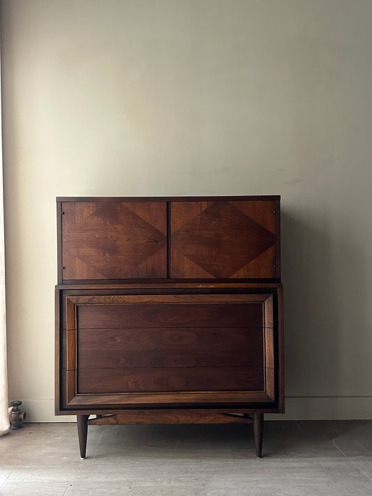 Walnut tallboy