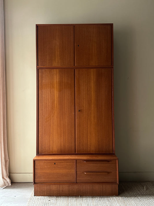Danish teak three piece cupboard