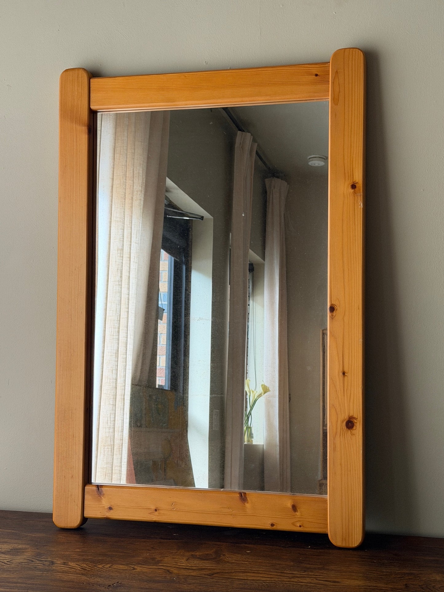 Scandinavian pine mirror