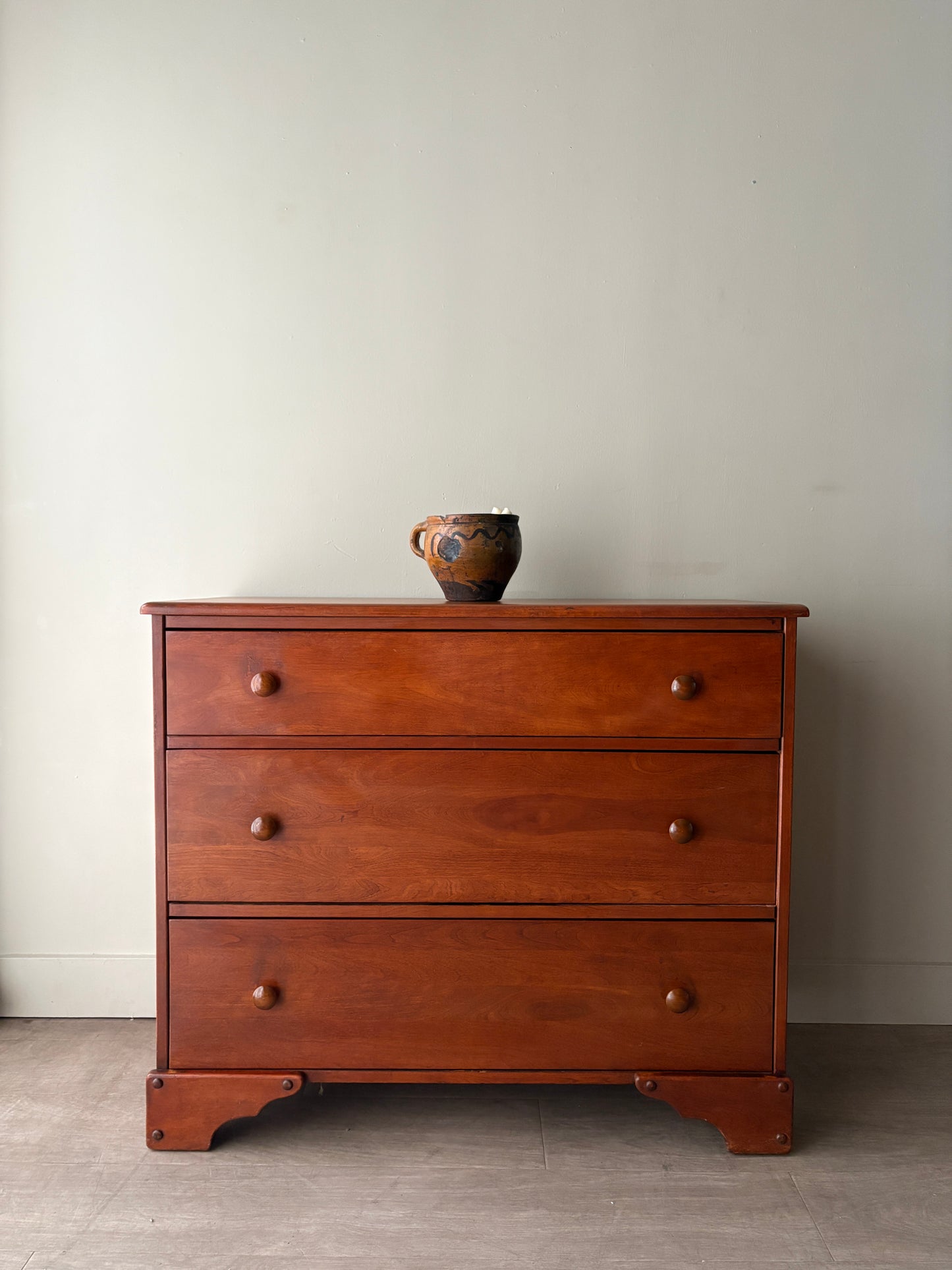 Maple 3 drawer dresser