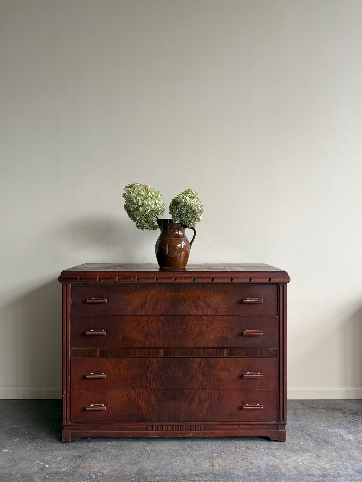 Deco walnut dresser