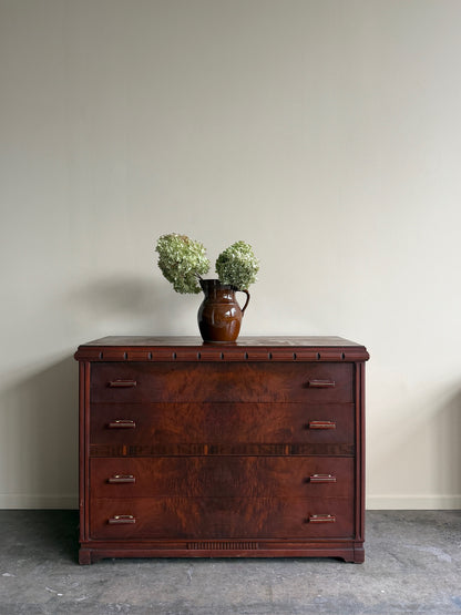 Deco walnut dresser