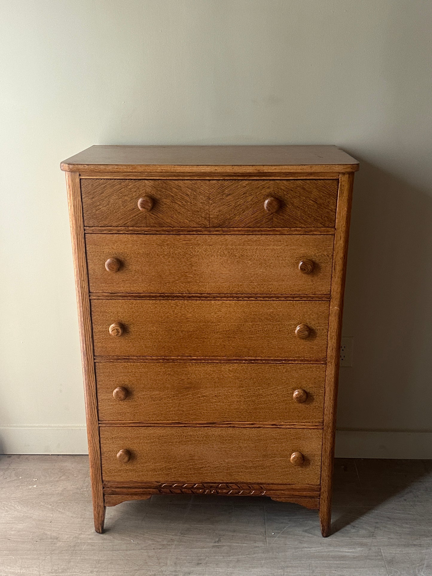 Oak tallboy