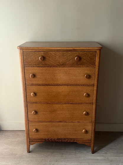 Oak tallboy