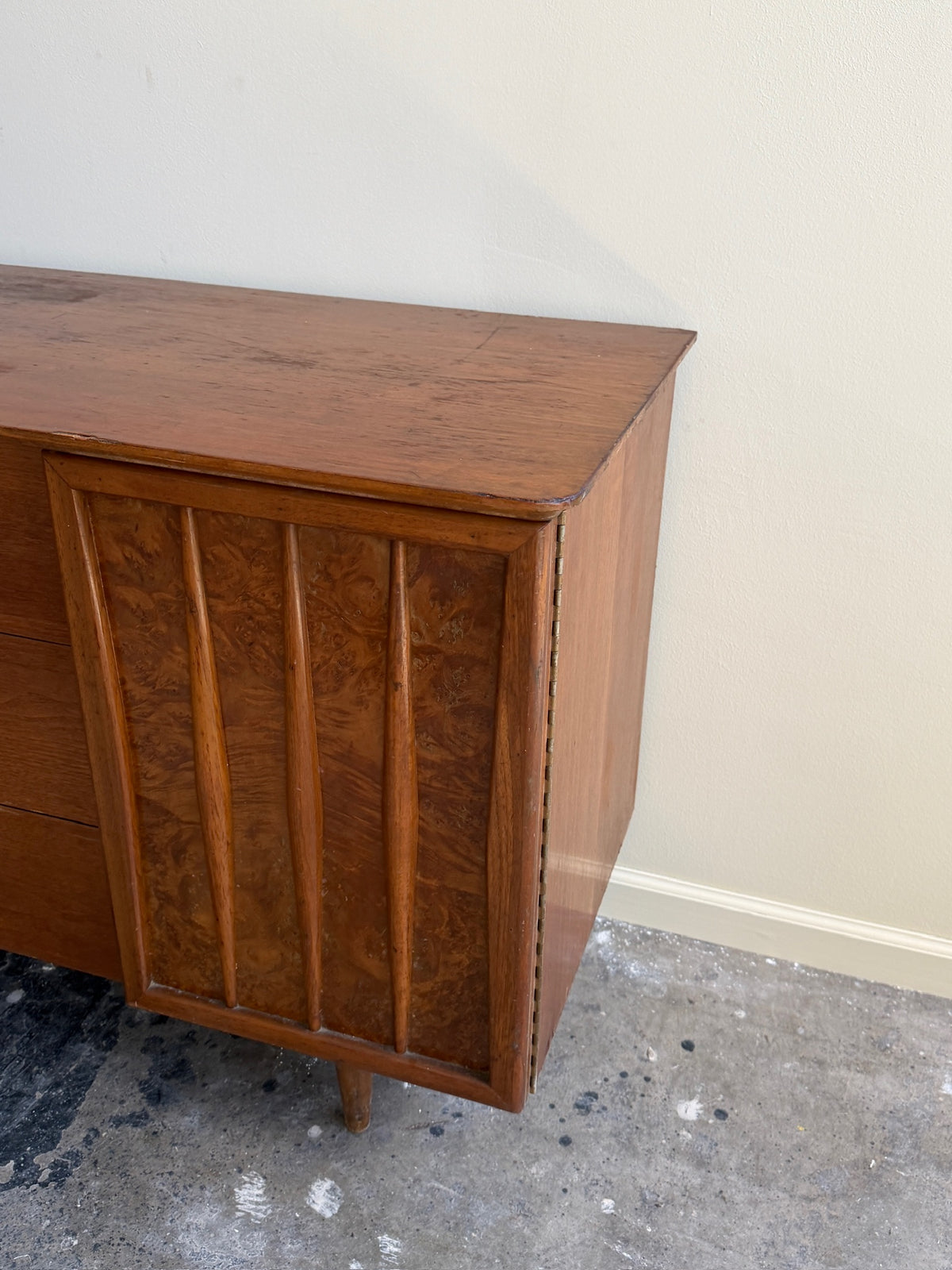 Walnut credenza