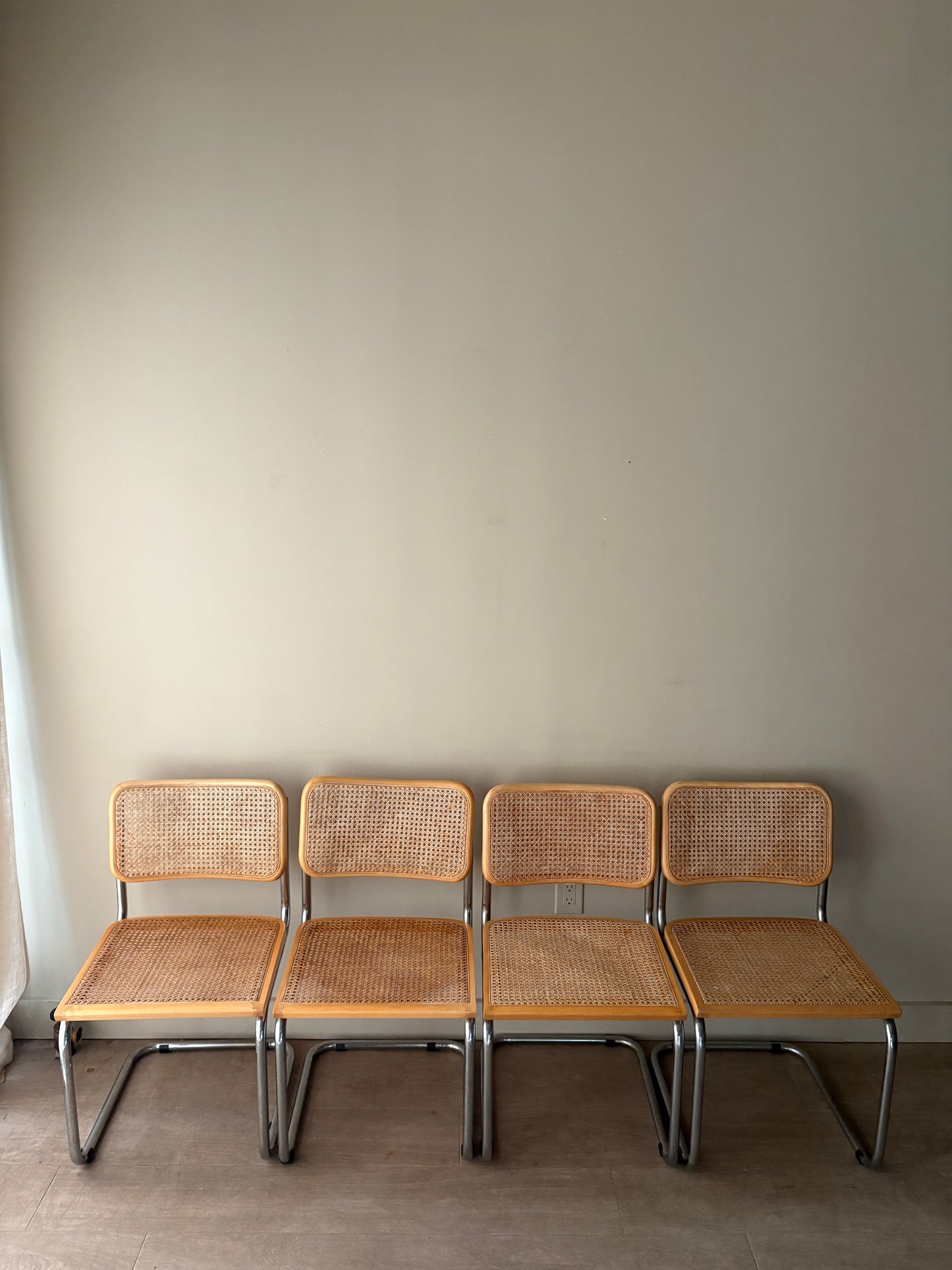 Cesca dining chairs. Sold in pairs.