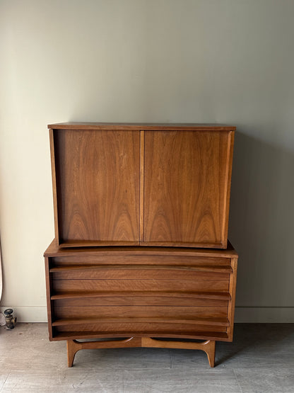 Walnut tallboy