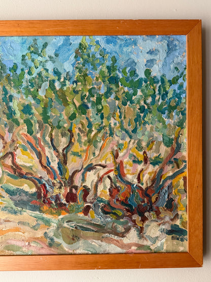 Tree landscape. Unsigned.