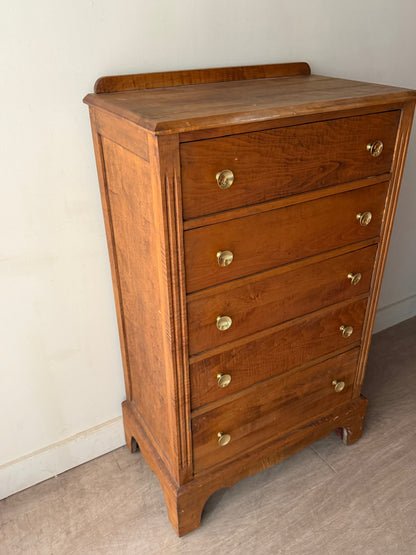 Maple tallboy dresser