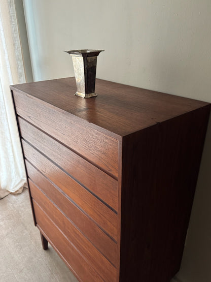 Walnut tallboy dresser