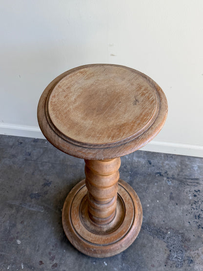 Oak barley twist plant stand
