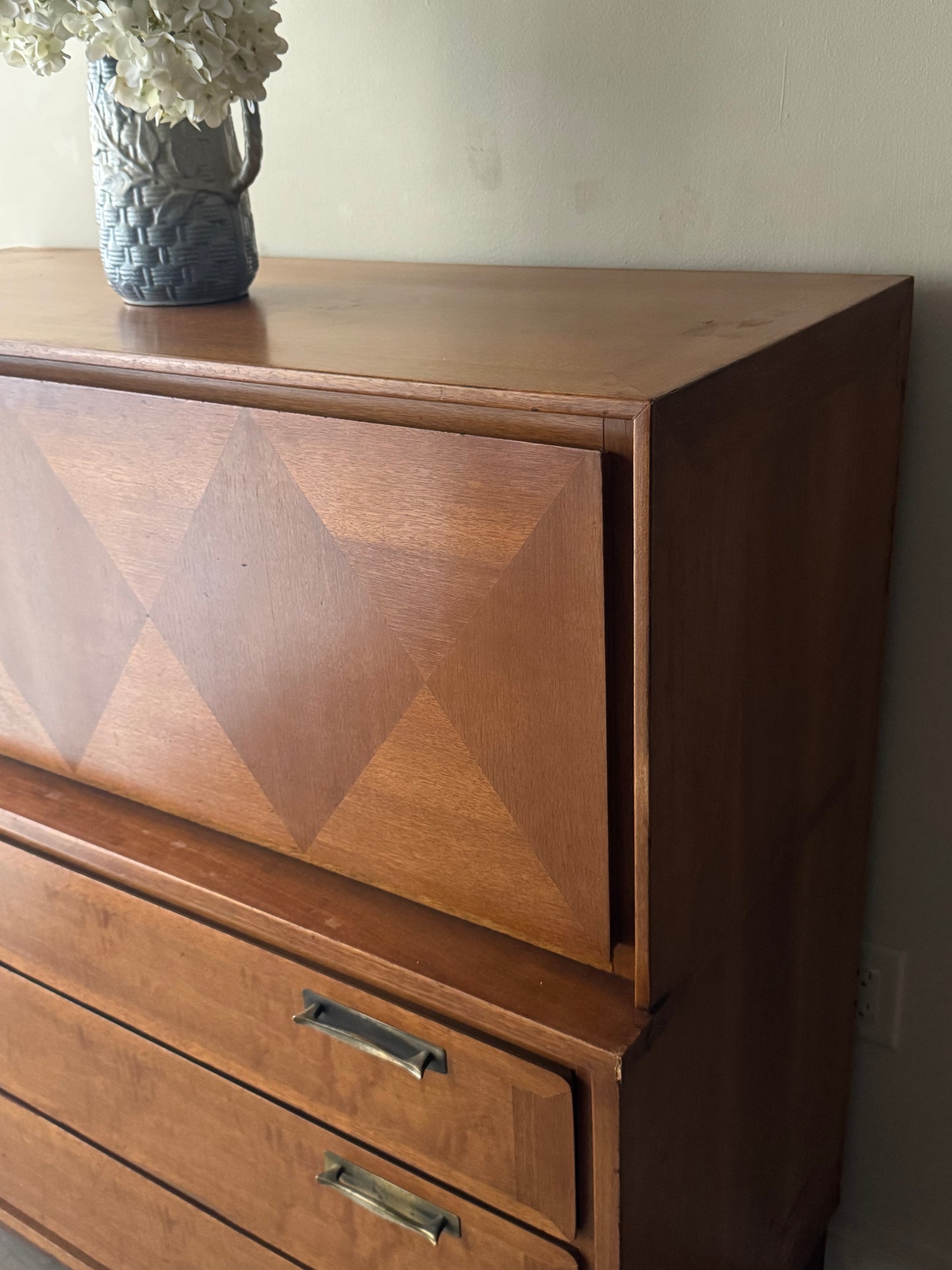 Walnut gentlemen’s dresser