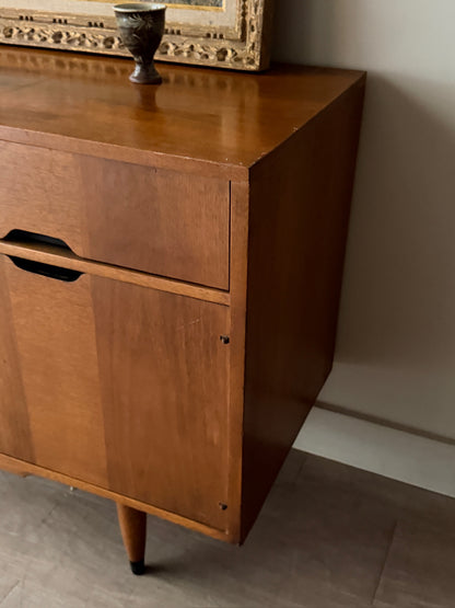 Kroehler walnut credenza