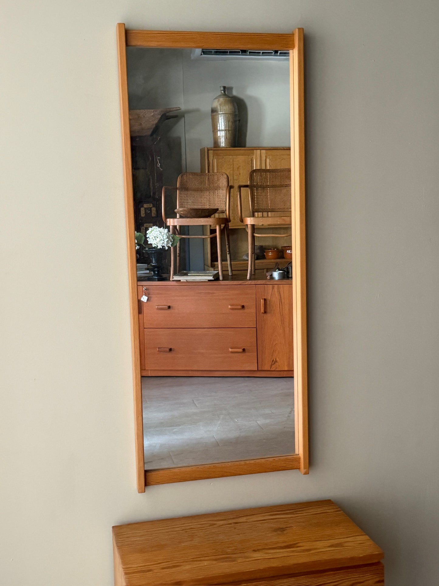 Sigurd Goransson pine console & mirror