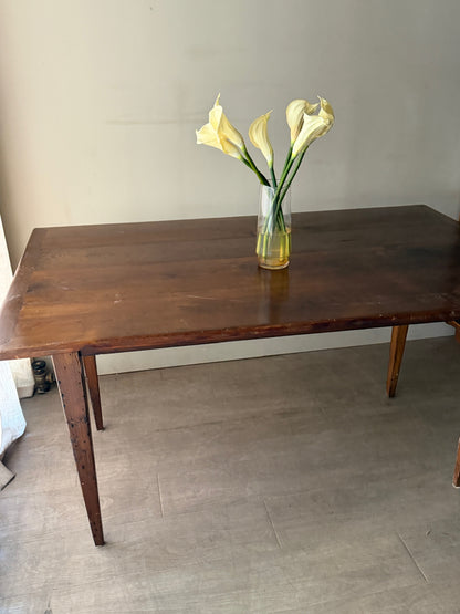 Yellow pine farmhouse table