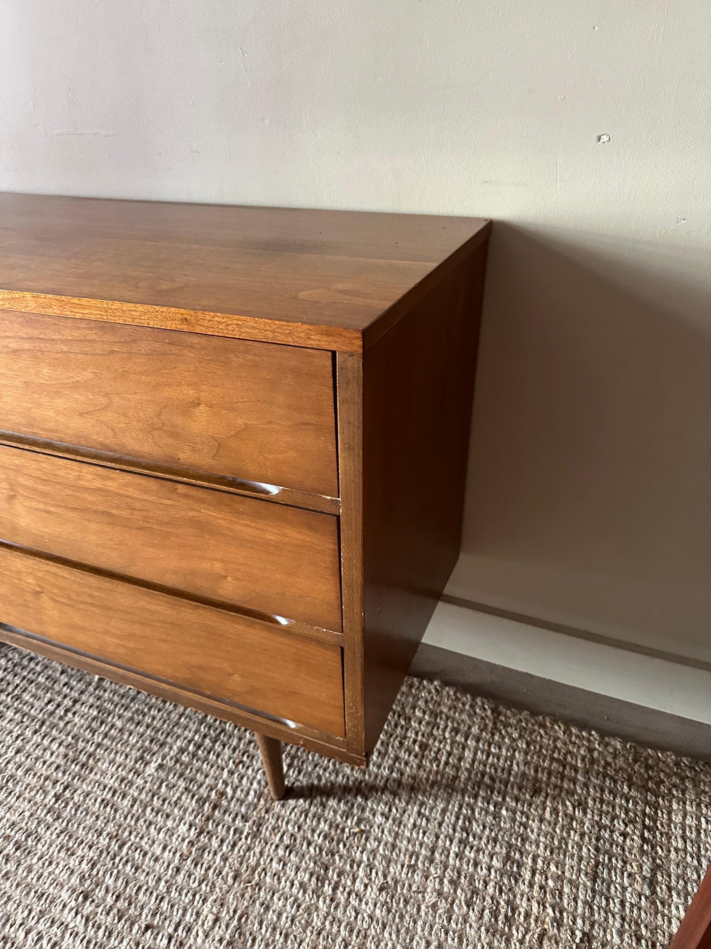 9 drawer walnut dresser