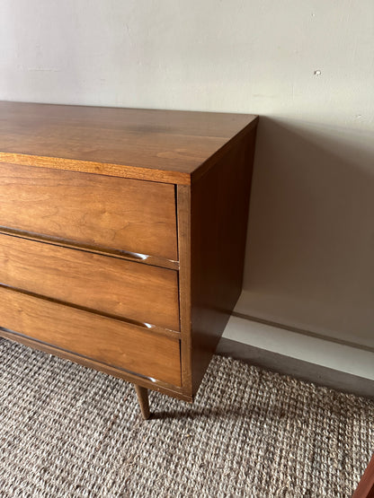 9 drawer walnut dresser