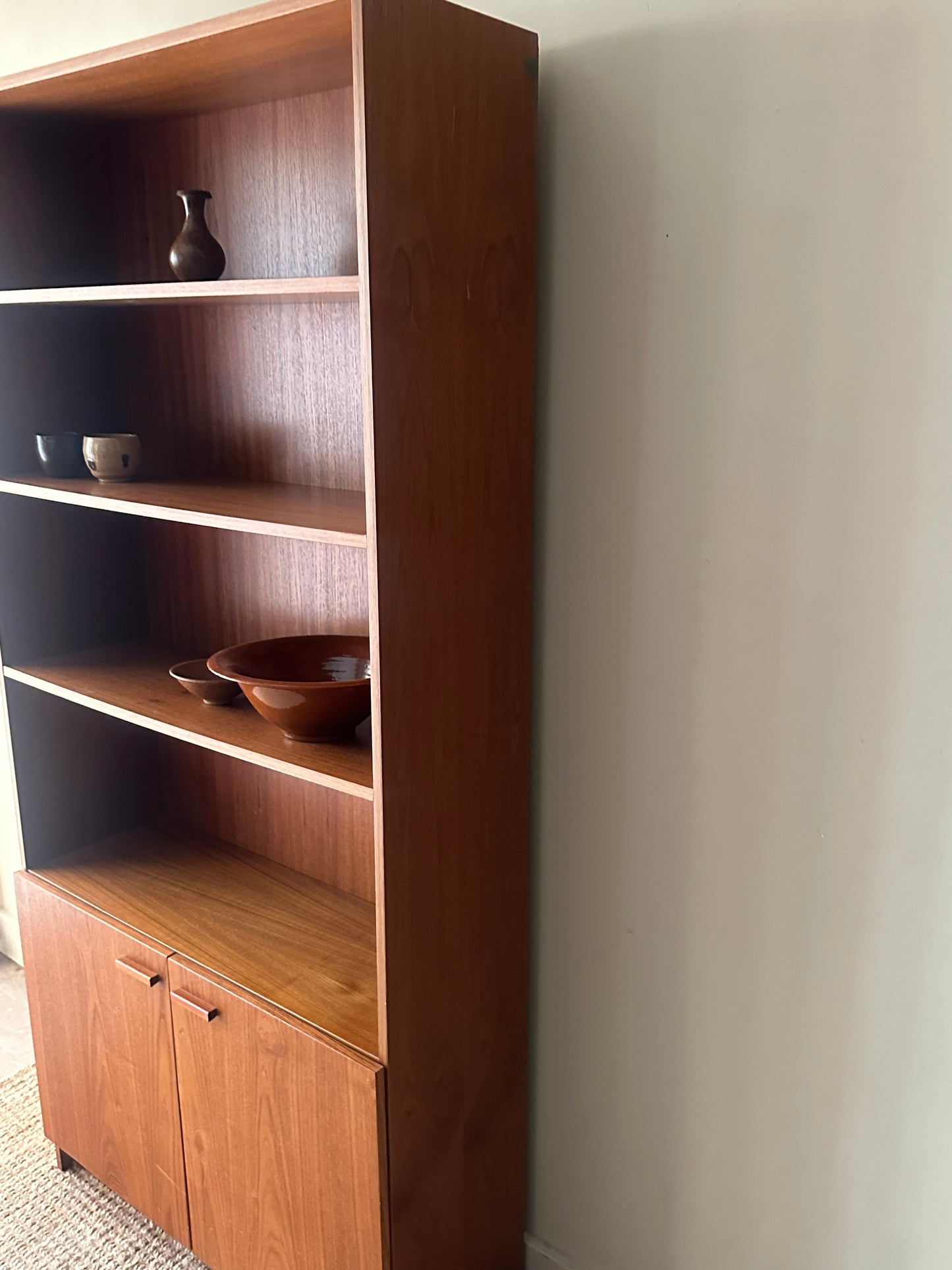 Teak cabinet/shelf