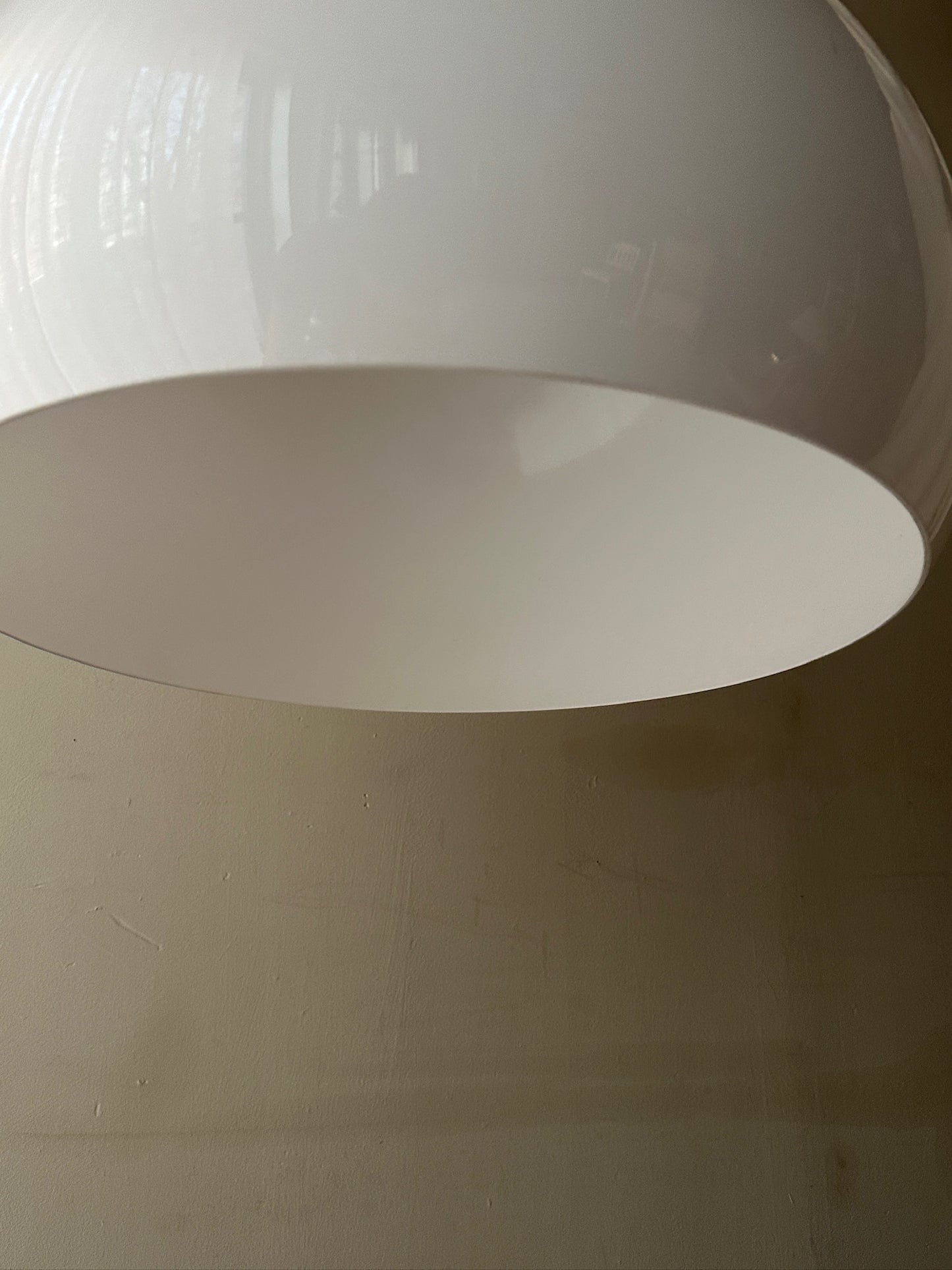 Scandinavian acrylic globe pendant light