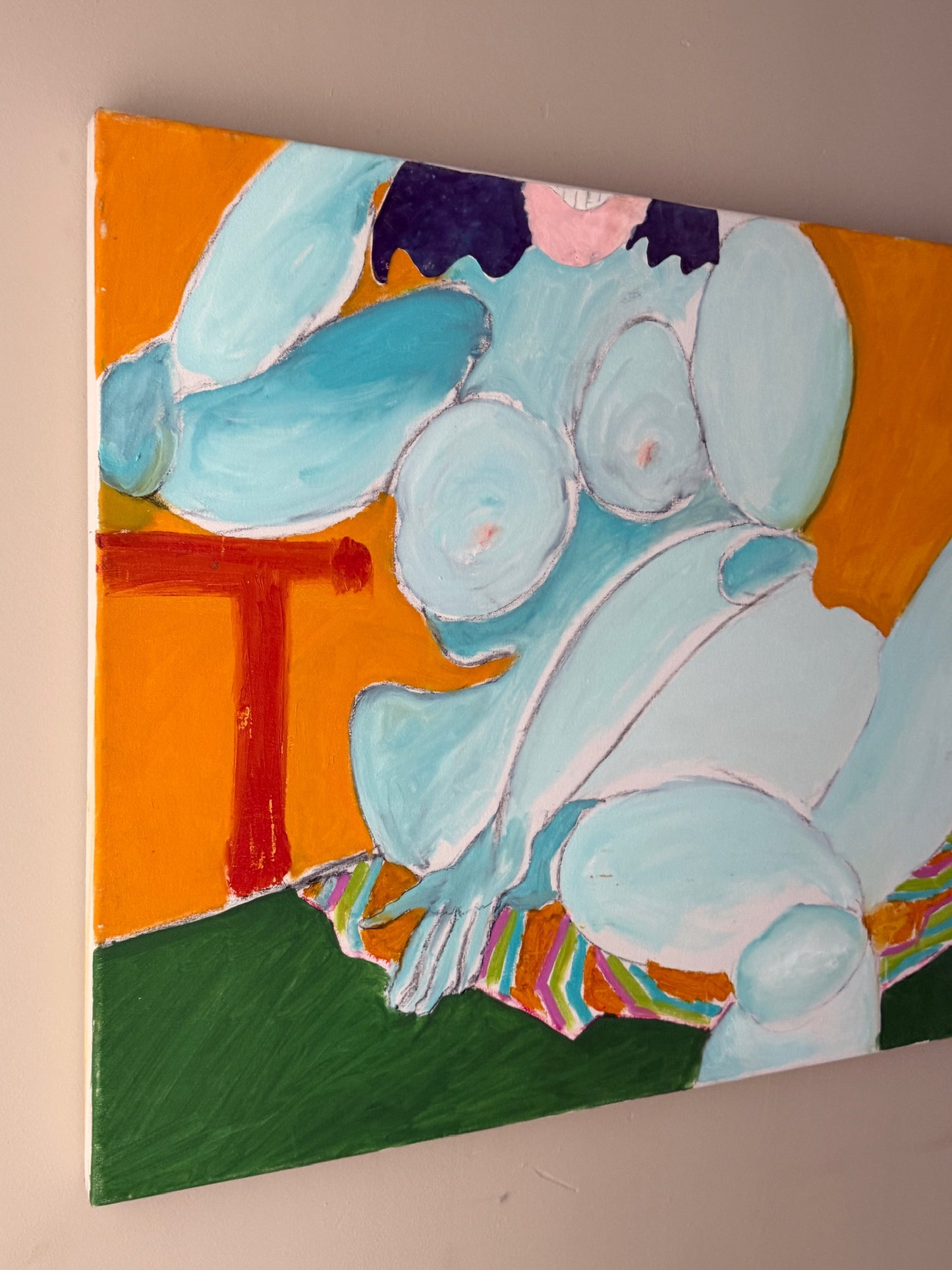 Abstract nude. Unsigned.