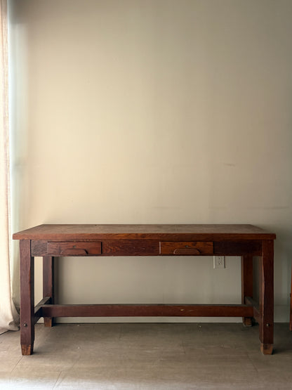 Oak library table