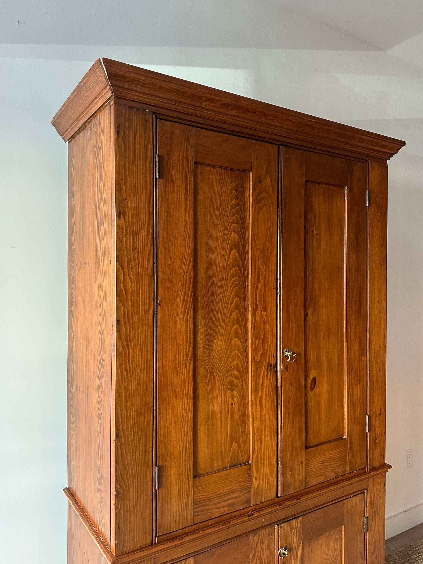 Two piece cupboard