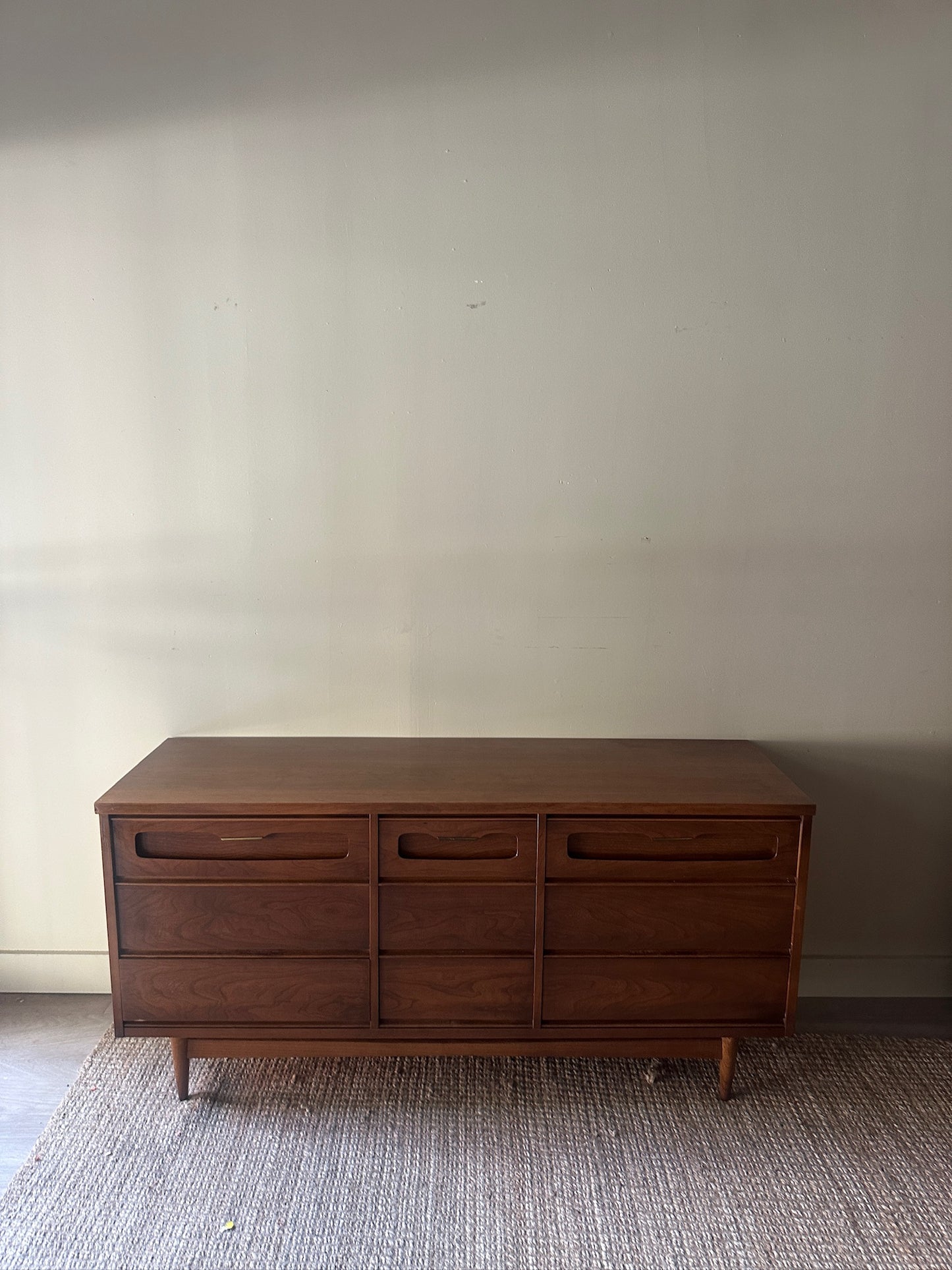 Walnut 9 Drawer Dresser