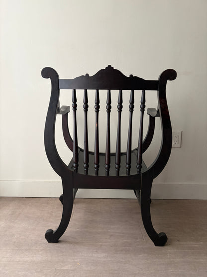 Victorian carved mahogany chair