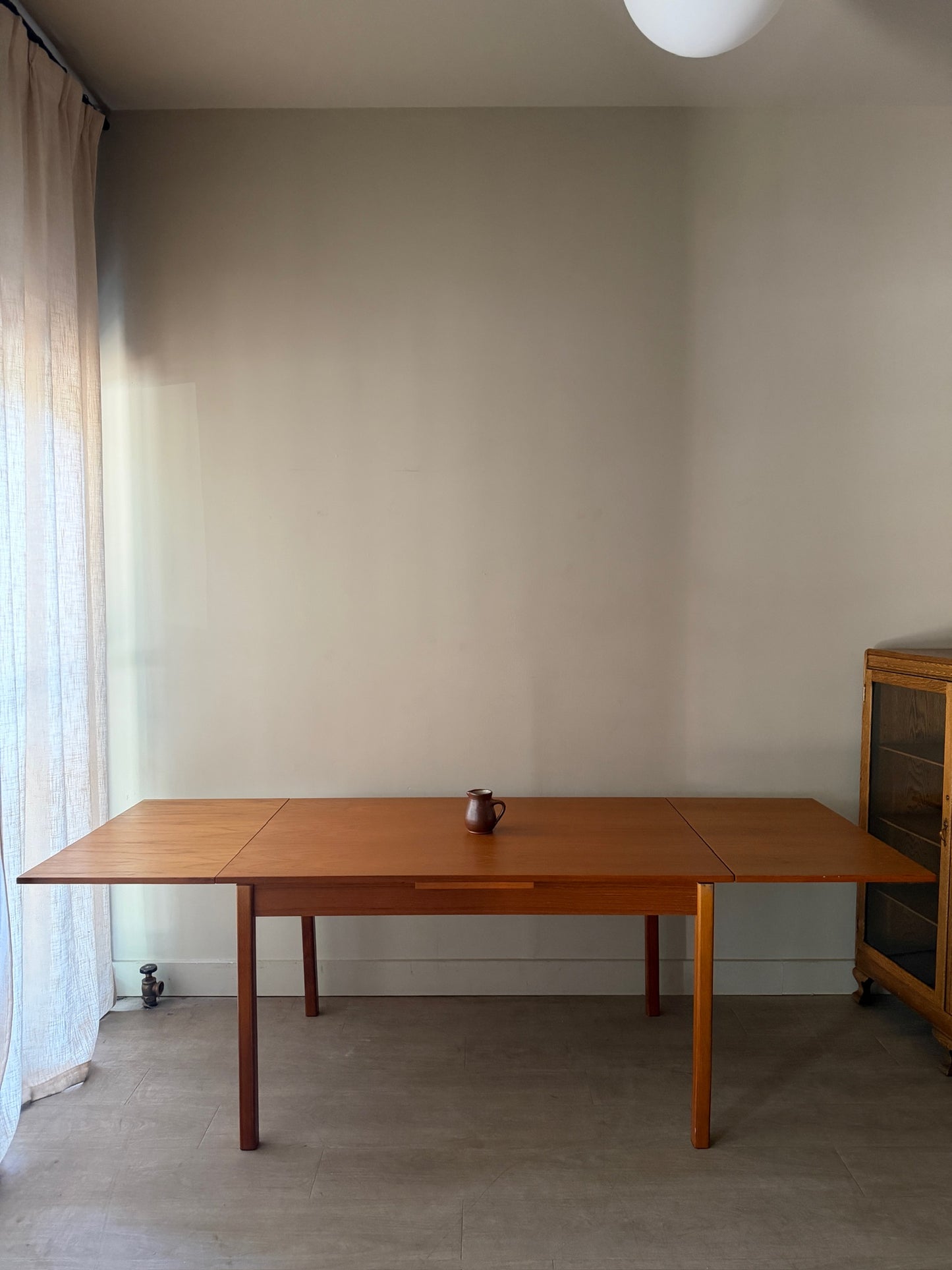 Danish teak extending dining table