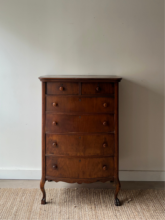 Victorian bow front dresser