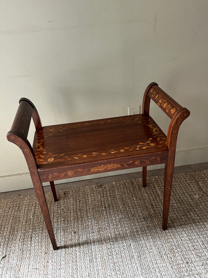 Inlay Italian Piano Bench