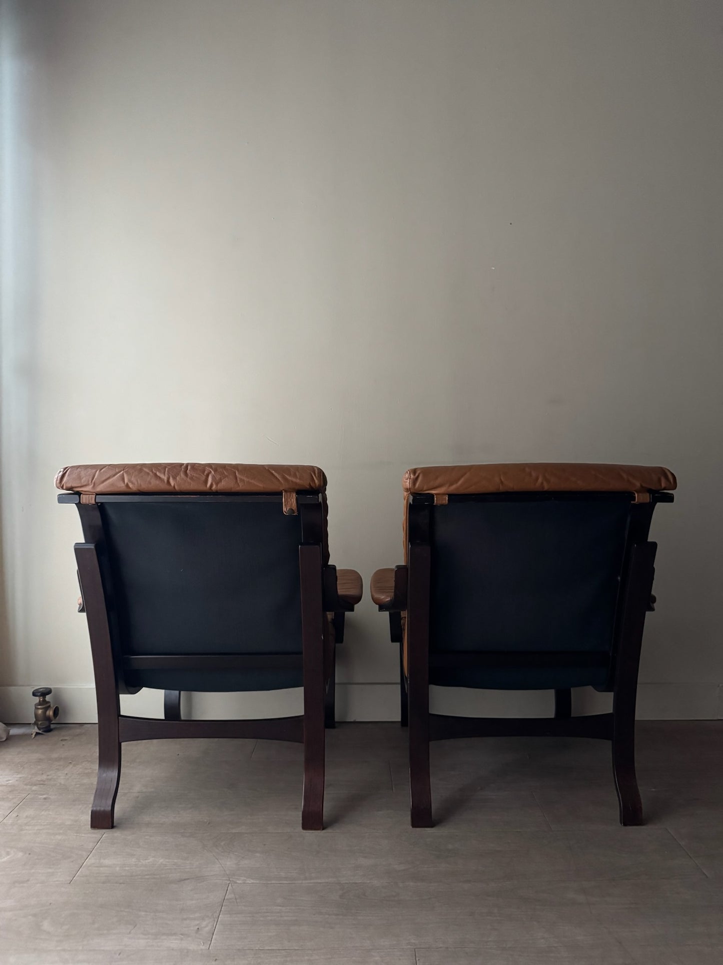 Scandinavian bentwood lounge chairs. Sold individually.