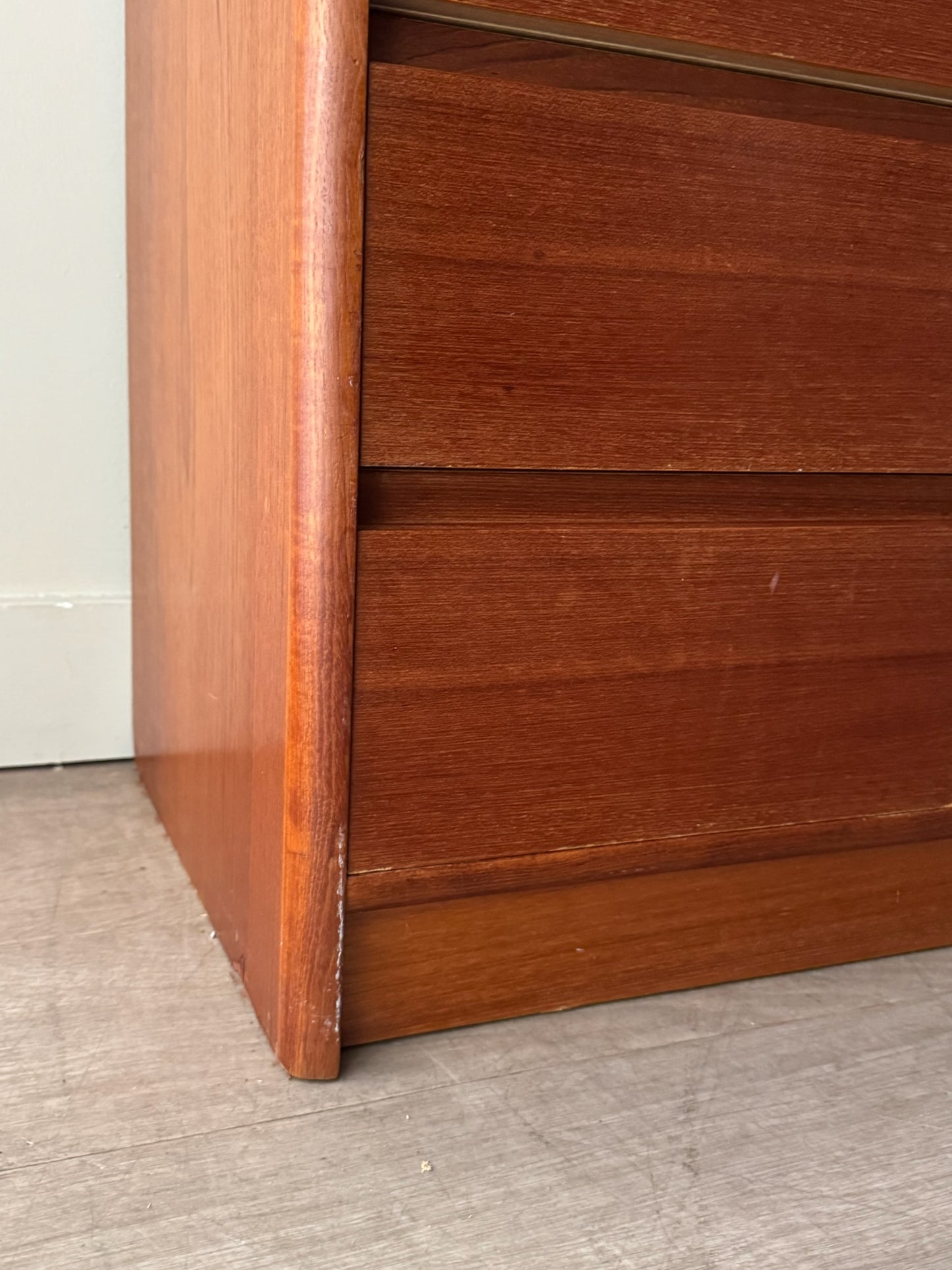 Nordisk Andels-Eksport Danish teak tallboy dresser