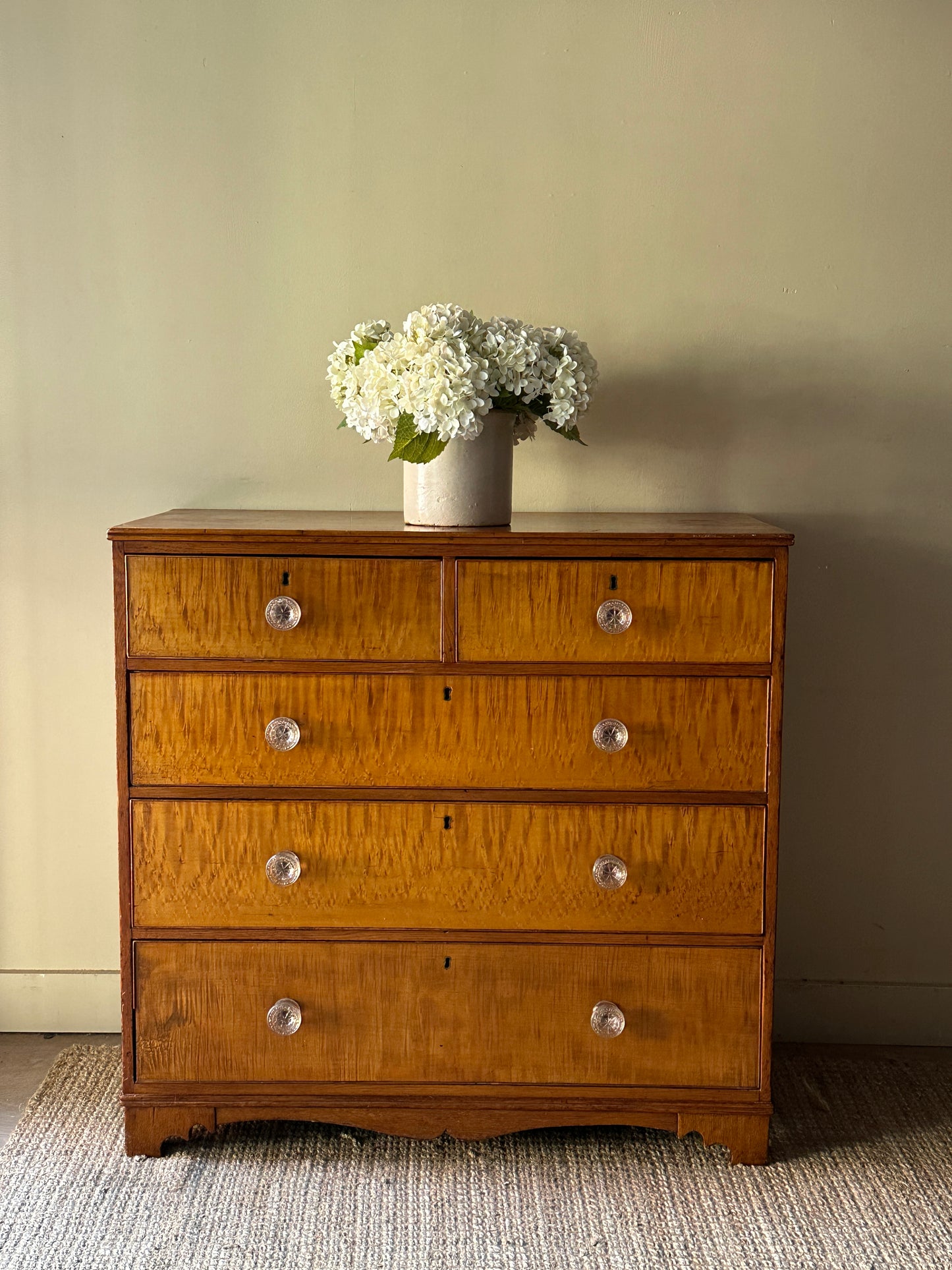 Birdseye maple dresser