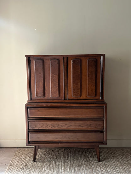 Walnut tallboy