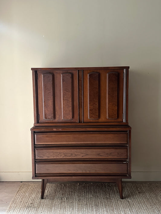 Walnut tallboy