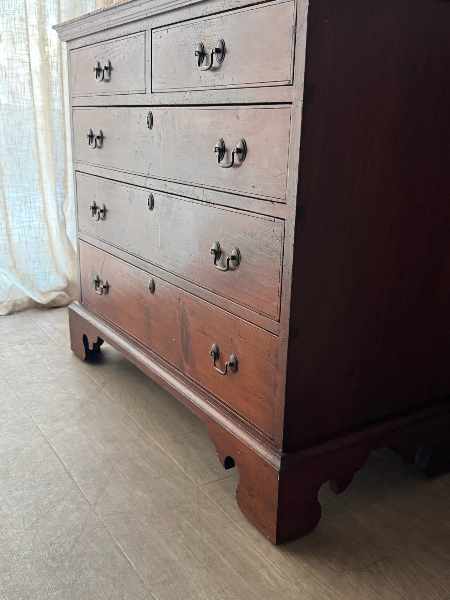 Stained pine dresser