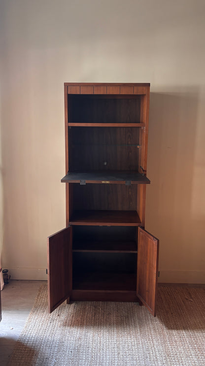 Walnut bar cabinet