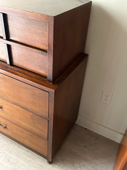 Walnut tallboy