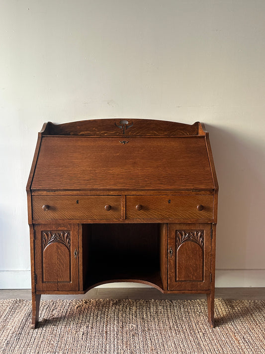 Oak secretary desk