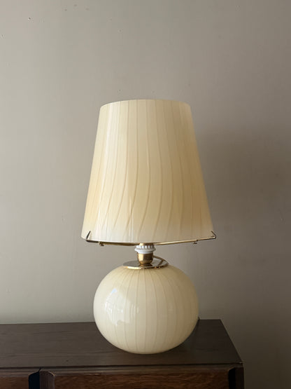 Italian glass two bulb lamp